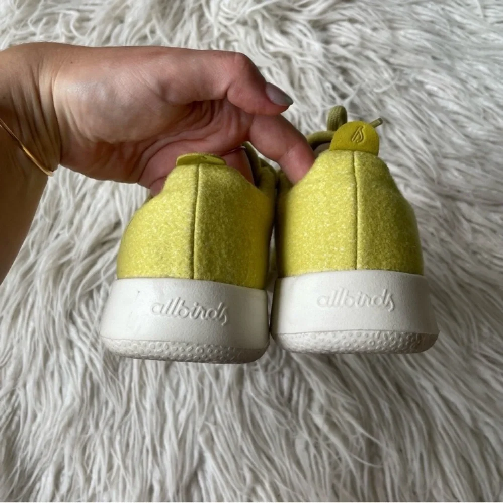 Allbirds | Elephant Grass Yellow Wool Runners Lace Up Low Top Sneakers s…